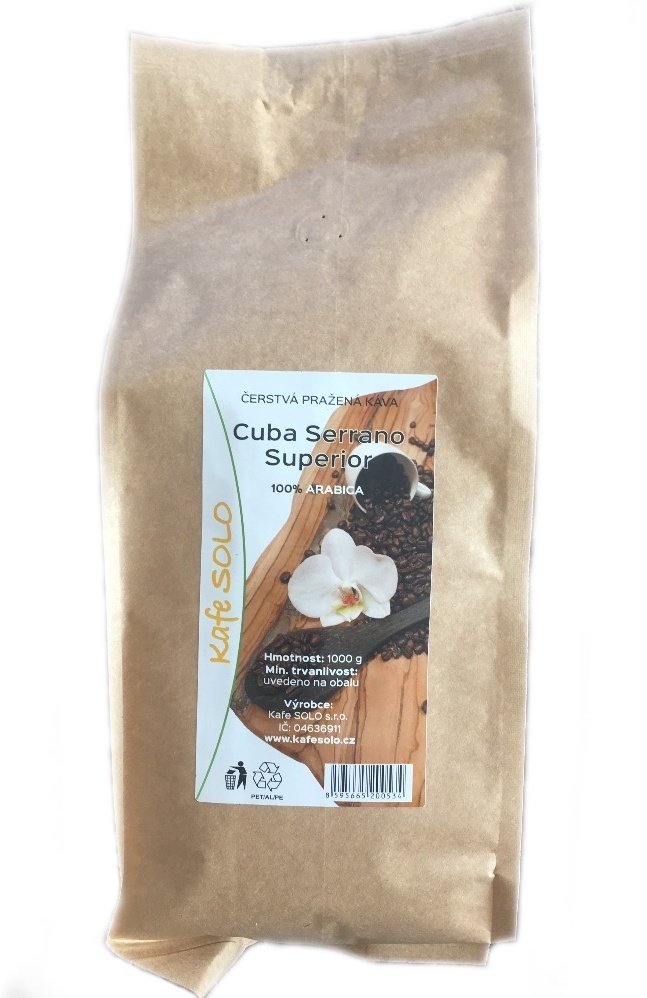Káva Cuba Serrano Superior 100% Arabica 1kg